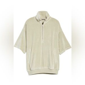 Fear of God Essentials velour half zip pullover